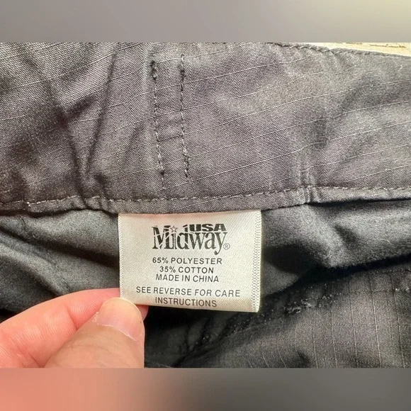 Midway USA Men's Military Black Tactical Ripstop Cargo Pants 38x30 - Picture 6 of 11